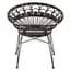 Manado Black Natural Rattan Chair Style 01
