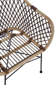 Manado Natural Rattan And Metal Chair Detail 01