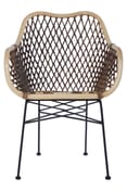 Manado Natural Rattan And Metal Chair Garden Furniture