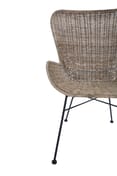 Manado Curved Design Natural Rattan Chair Detail 02