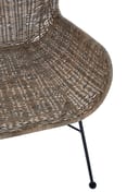 Manado Curved Design Natural Rattan Chair Detail 03