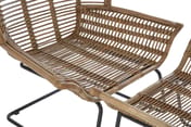 Manado Natural Rattan Lounge Chair And Footstool Detail 02