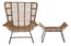 Manado Natural Rattan Lounge Chair And Footstool Style 04