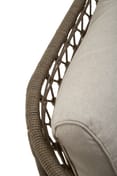 Opus Grey Woven Rope Three Seater Sofa With Cushio Detail 03