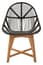 Manado Black Natural Rattan And Teak Chair Garden Furniture