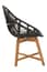 Manado Black Natural Rattan And Teak Chair Style 02