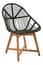 Manado Black Natural Rattan And Teak Chair Style 03