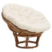 Manado Round Grey Kubu Rattan Papasan Chair With C Garden Furniture