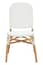 Manado Natural And White Rattan Dining Chair Garden Furniture