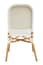 Manado Natural And White Rattan Dining Chair Style 01