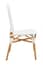 Manado Natural And White Rattan Dining Chair Style 02