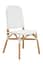 Manado Natural And White Rattan Dining Chair Style 03