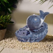55cm 4 LED Solar Happy Whale Water Feature