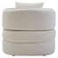 Bilani Cream Linen Effect Curved Chair