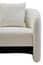 Bilani Cream Linen Effect Curved Chair