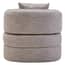 Bilani Grey Linen Effect Curved Chair