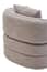 Bilani Grey Linen Effect Curved Chair