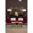Binky 3 Seat Wine Velvet Sofa