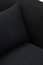 Bruge Textured Black Curved Chair