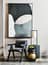Buffalo Black Leather Chair With Wood Frame