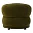 Darla Forest Green Curved Velvet Chair