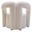 Davina Ivory Boucle Effect Statement Chair