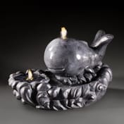 Blue Whale Solar Water Feature with LED