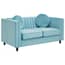 Farah Two Seat Green Velvet Sofa