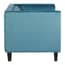 Felisa Two Seat Teal Blue Velvet Sofa