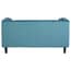 Felisa Two Seat Teal Blue Velvet Sofa