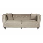 Ferris 3 Seat Mink Velvet Sofa
