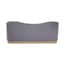Franza Grey 3 Seat Pleated Velvet Sofa