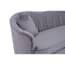 Franza Grey 3 Seat Pleated Velvet Sofa