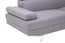 Hanover Grey Linen Corner Sofa with Adjustable Headrests