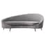 Hasina Three Seat Grey Velvet Sofa