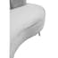 Hasna Three Seat Grey Velvet Sofa