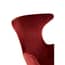 Kolding Red Fabric Modern WingbackChair