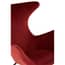 Kolding Red Fabric Modern WingbackChair