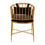 Monroe Gold Frame Accent Armchair