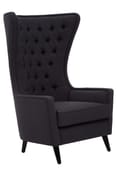 okCala Black Tufted Highback Chair