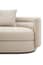 Oratino Ivory Linen 3 Seater Curved Sofa