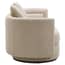 Oratino Ivory Linen 3 Seater Curved Sofa