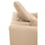 Padua 3 Seat Stone Leather Sofa with Adjustable Headrests