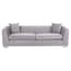 Rashika 3 Seat Grey Velvet Sofa