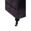 Sabrina Grey Velvet Ottoman