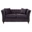 Sabrina Two Seat Grey Velvet Sofa