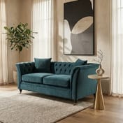 Sabrina Two Seat Midnight Velvet Sofa