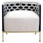 Satna Black And White Jute Chair