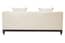 Sefira 2 Seat Ivory Fabric Modern Chesterfield Sofa