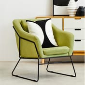 Stockholm Green Fabric Modern Accent Chair